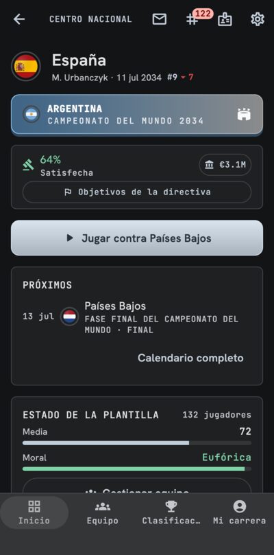 El juego en un móvil