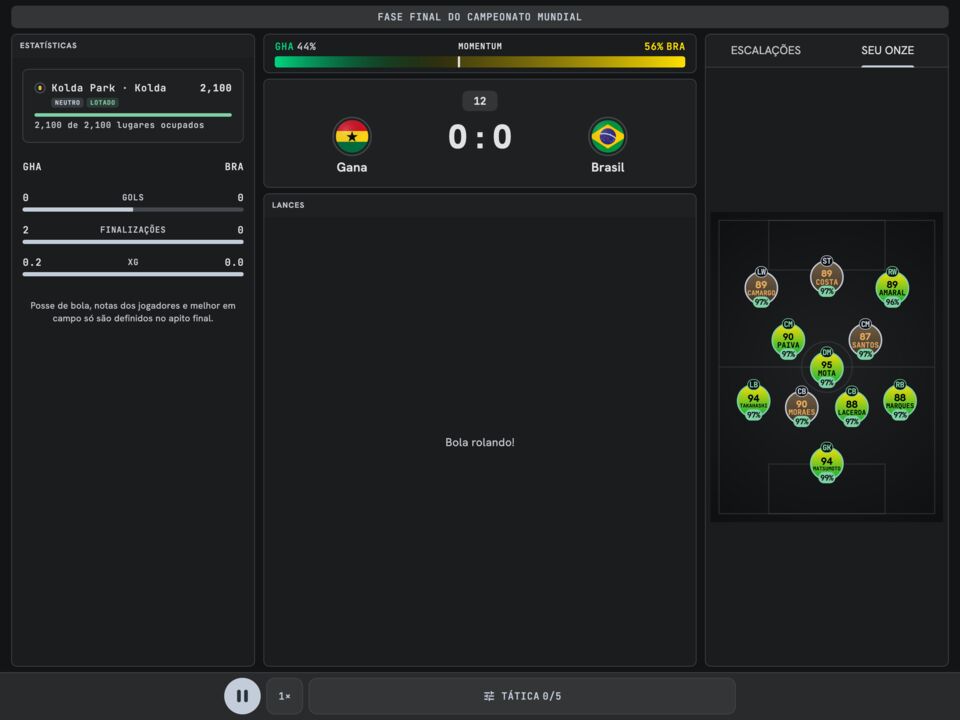 Dia de jogo